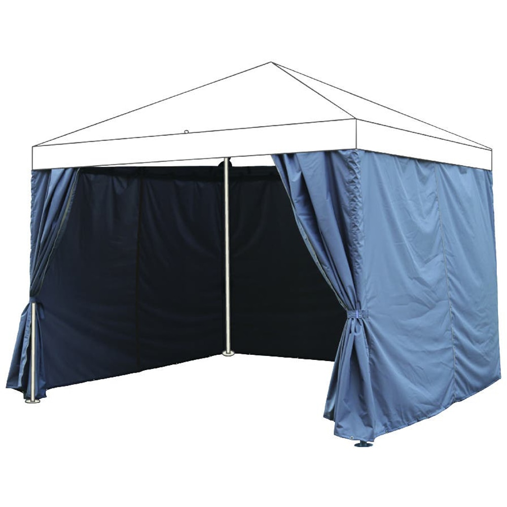 Perete pavilion BLOOMA Preston, poliester, 200 x 300 cm, gri