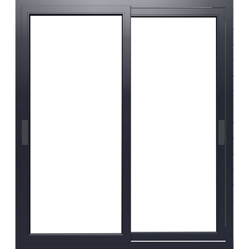 Usa exterior FENSTERWELT, cu geam, 1 camere, glisare, aluminiu, 180 x 200 cm, gri