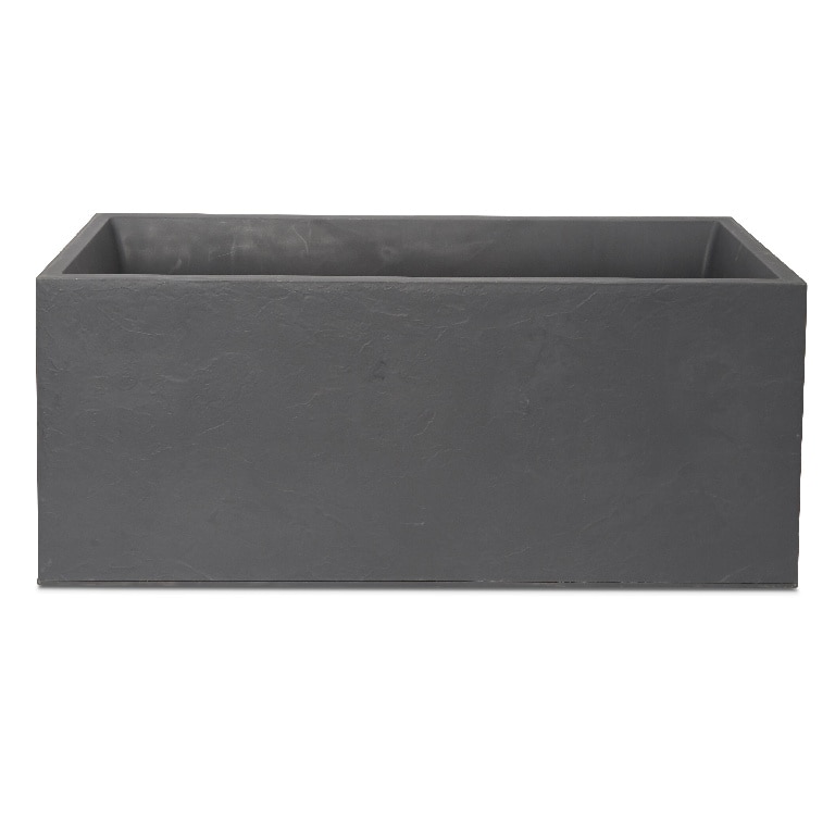Jardiniera dreptunghiulara, gri inchis, 100 cm  Verve