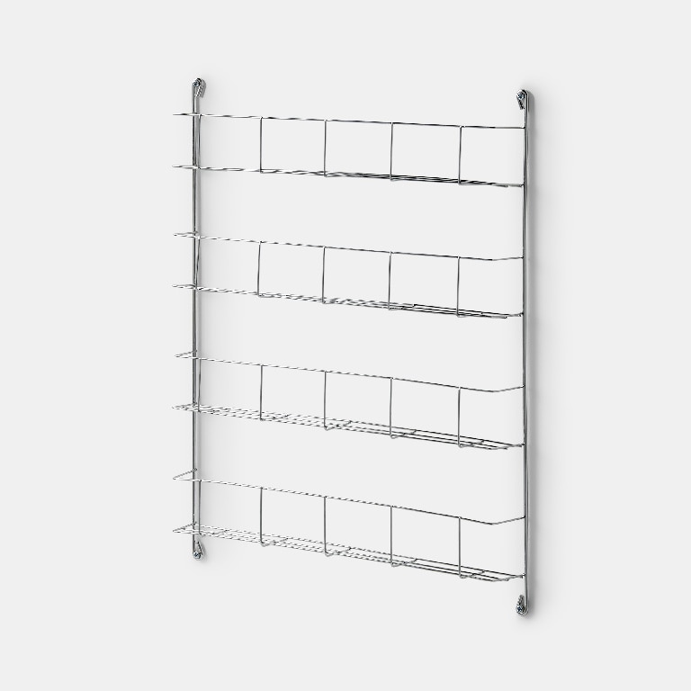 Suport organizator pentru bucatarie Datil GOODHOME, 4 niveluri, 50 x 39 x 39 cm, otel, argintiu