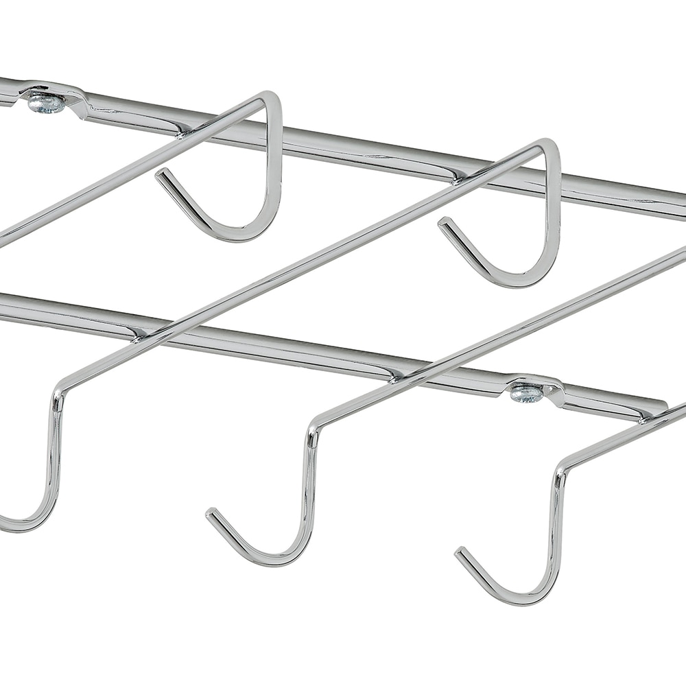 Suport de pahare GOODHOME Datil, montat pe perete, 26.4 x 22 cm, otel, argintiu