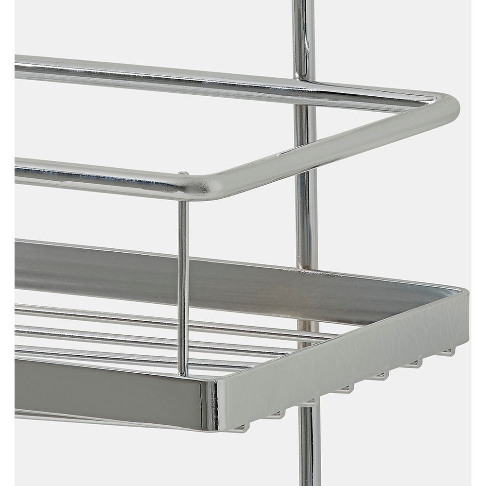 Suport organizator pentru bucatarie Datil GOODHOME, 2 niveluri, 30 x 15.4 x 35.5 cm, otel, argintiu