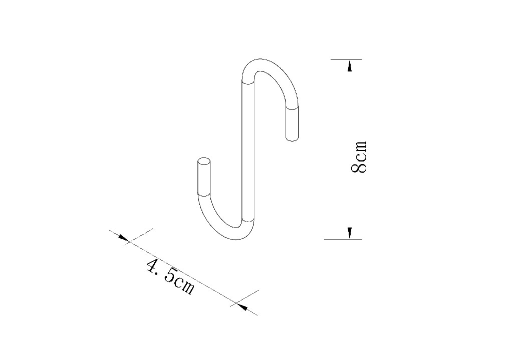 Carlige GOODHOME Datil, 6 bucati