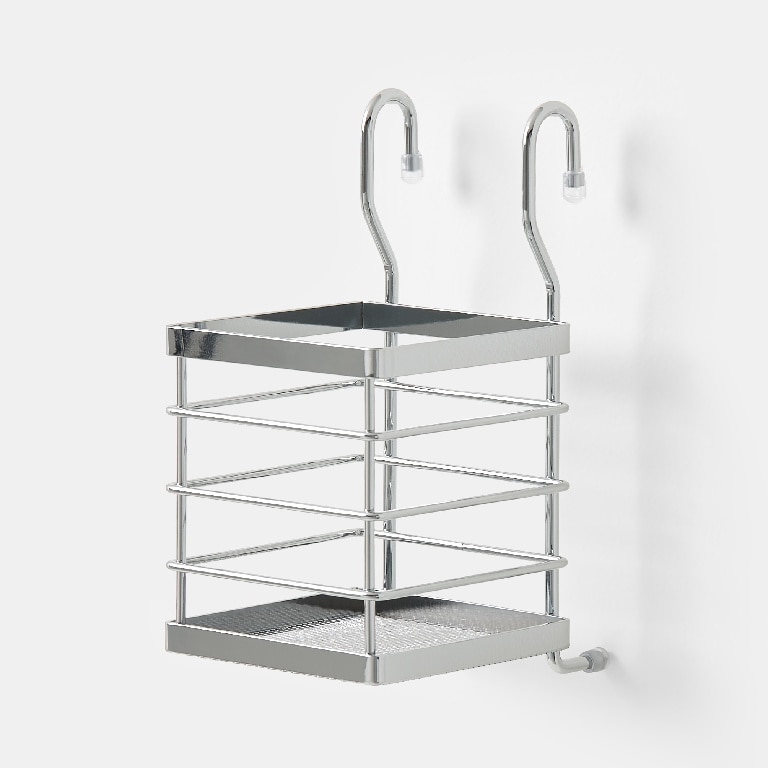 Suport pentru tacamuri Datil GOODHOME, 22.5 x 11.5 cm, otel, argintiu