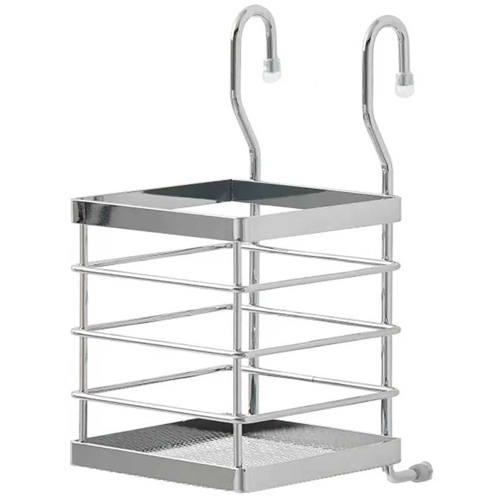 Suport pentru tacamuri Datil GOODHOME, 22.5 x 11.5 cm, otel, argintiu