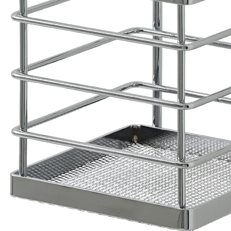 Suport pentru tacamuri Datil GOODHOME, 22.5 x 11.5 cm, otel, argintiu