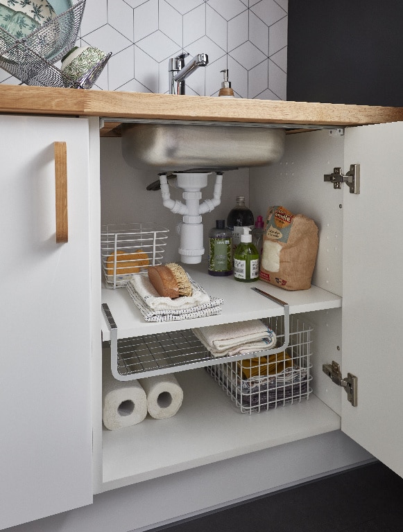 Suport ustensile bucatarie Datil 40, 0,72 kg, argintiu