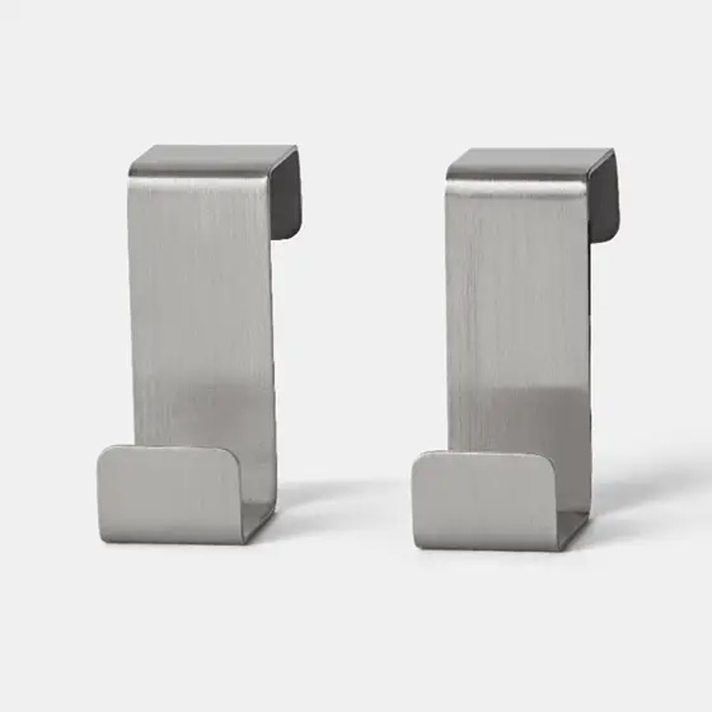 Cuiere mobila bucatarie GOODHOME, metal, argintiu, 2 buc