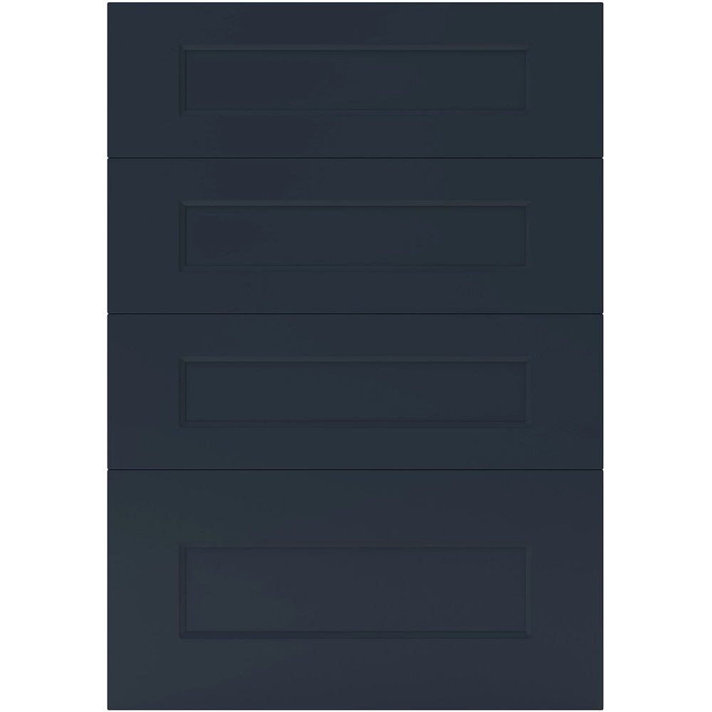 Front usa cu 4 setare GOODHOME Artemisia, MDF, 49.7 x 71.5 x 1.8 cm, Albastru inchis