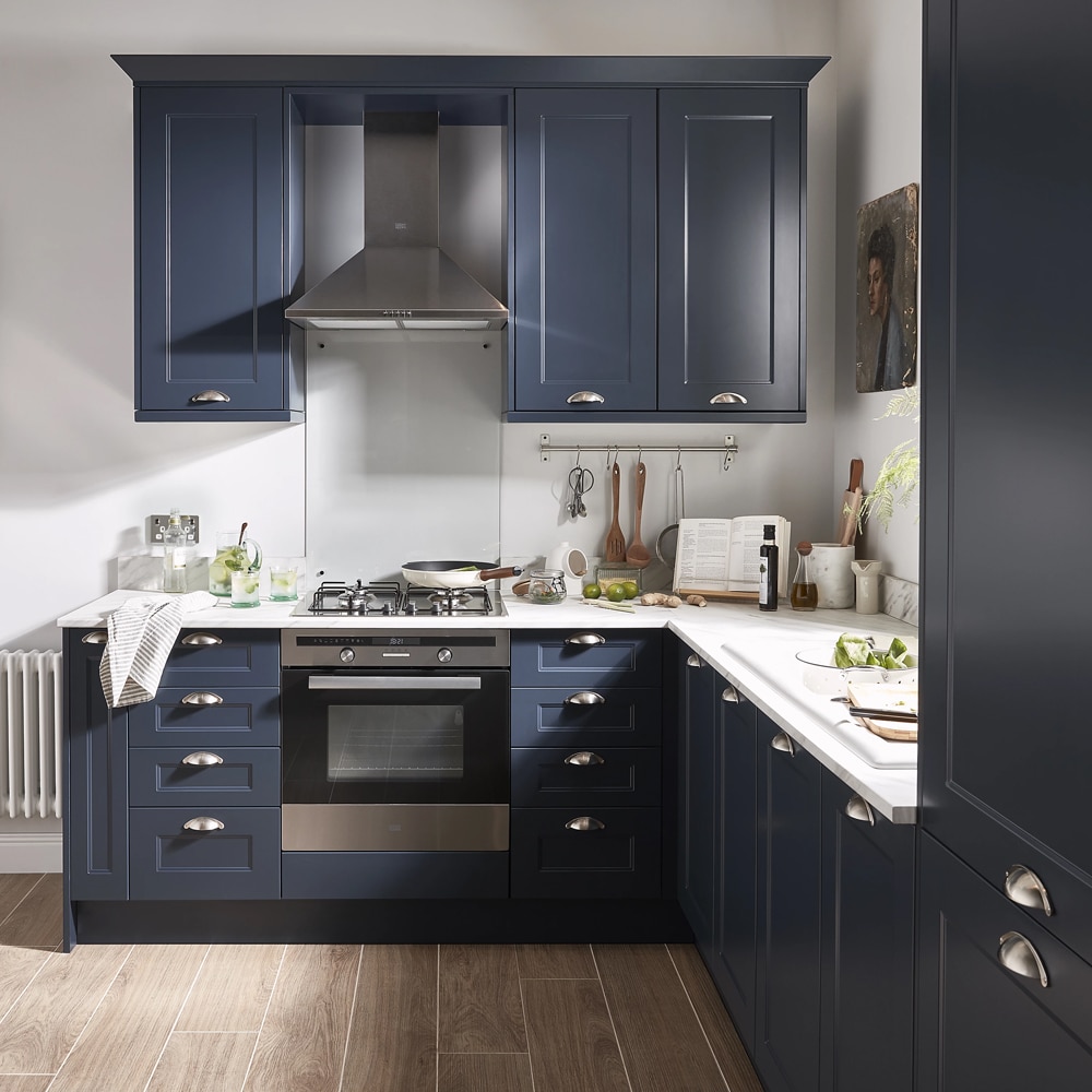 Front usa GOODHOME Artemisia, MDF, 59.7 x 62.6 x 1.8 cm, albastru