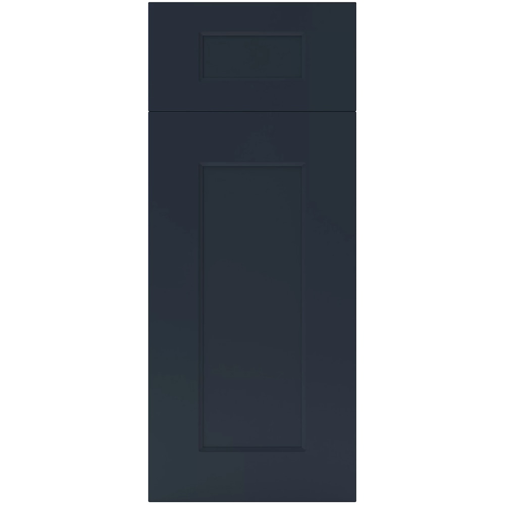 Front usa si sertar GOODHOME Artemisia, MDF, 29.7 x 71.5 x 1.8 cm, Albastru inchis