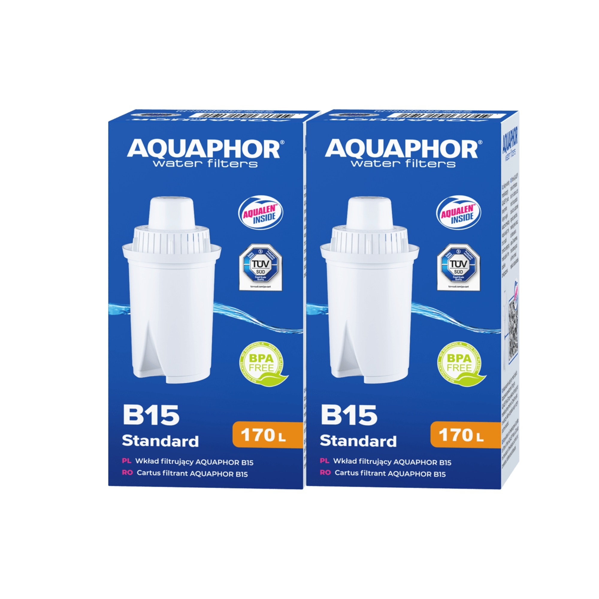 Set 2 cartuse B15 pentru cana filtrata • Unibond