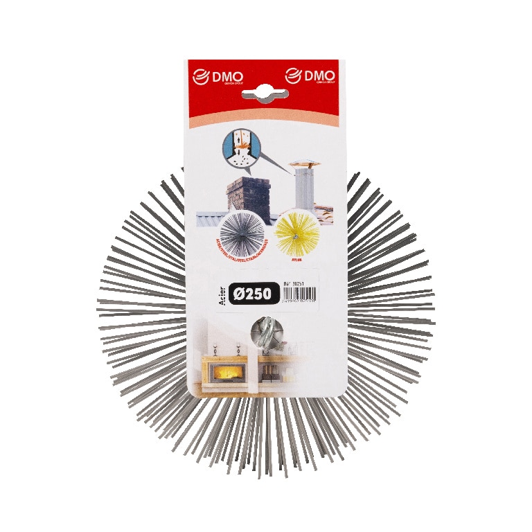 Perie de curatat cosuri de fum, otel, ? 250 mm  DMO