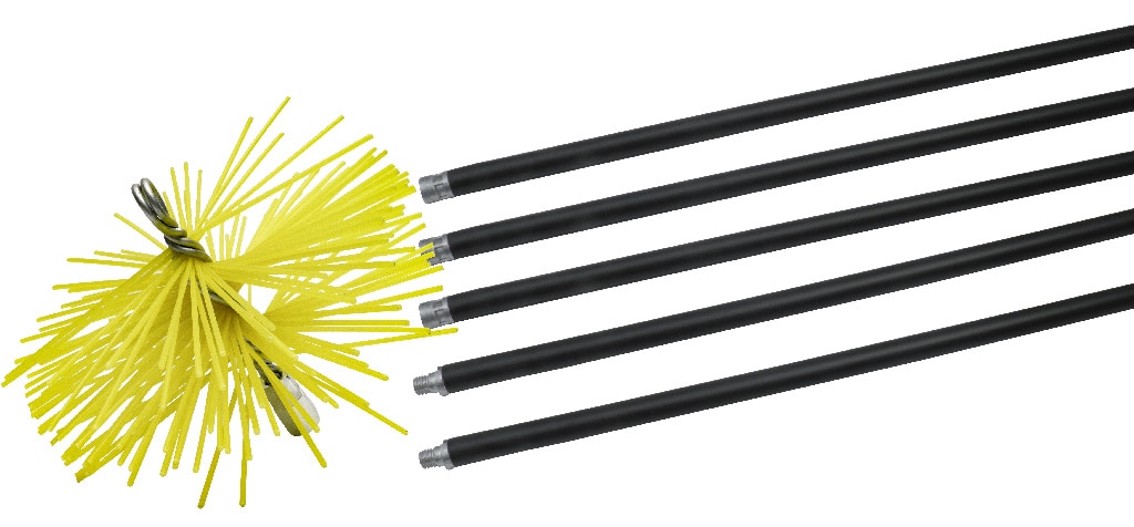 Set pentru curatat cos de fum, nailon, ? 250 mm  DMO