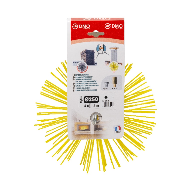 Set pentru curatat cos de fum, nailon, ? 250 mm  DMO