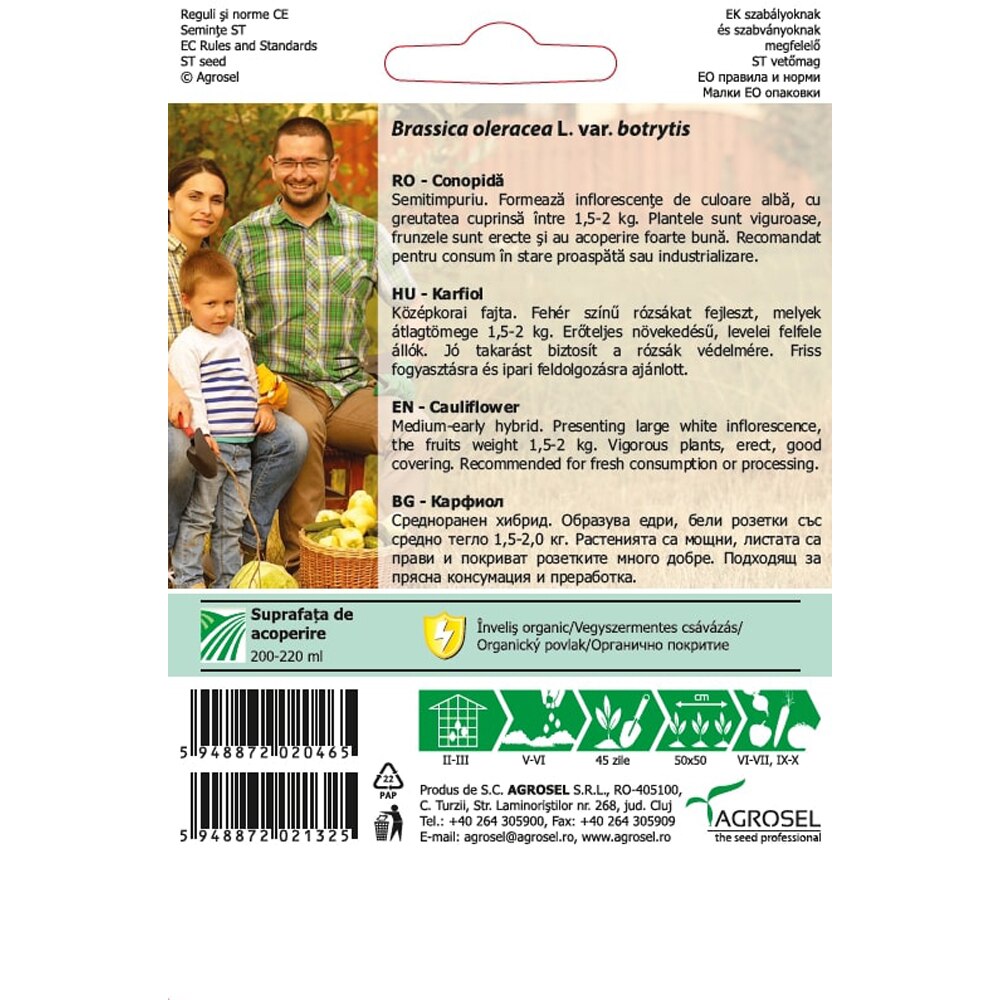 Seminte de legume Conopida, 1 plic