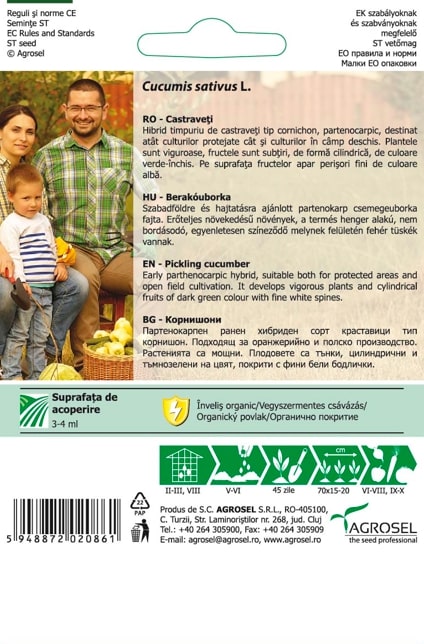 Sem Castraveti Odette F1 Agro