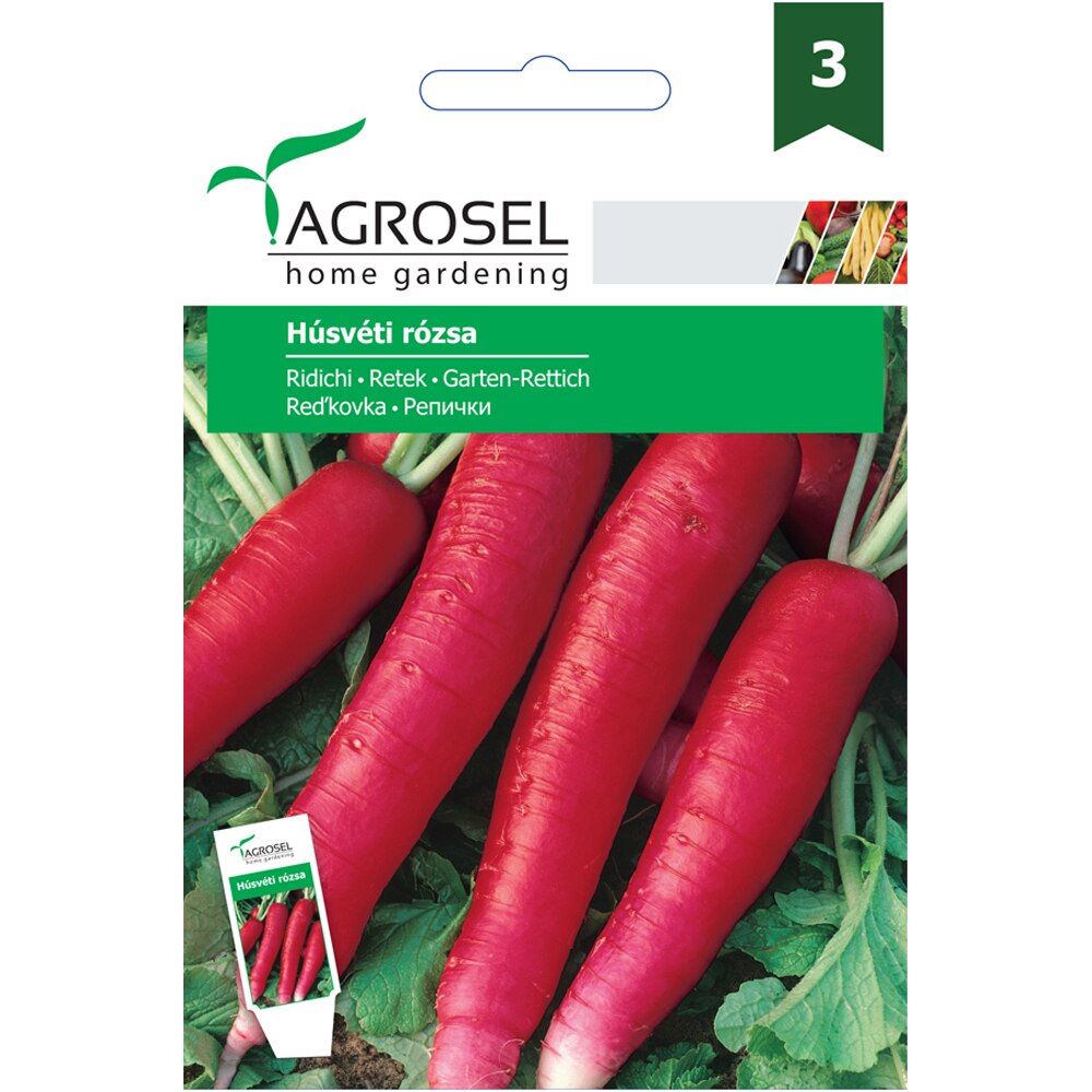 Seminte de legume Ridichi AGROSEL, 1 plic