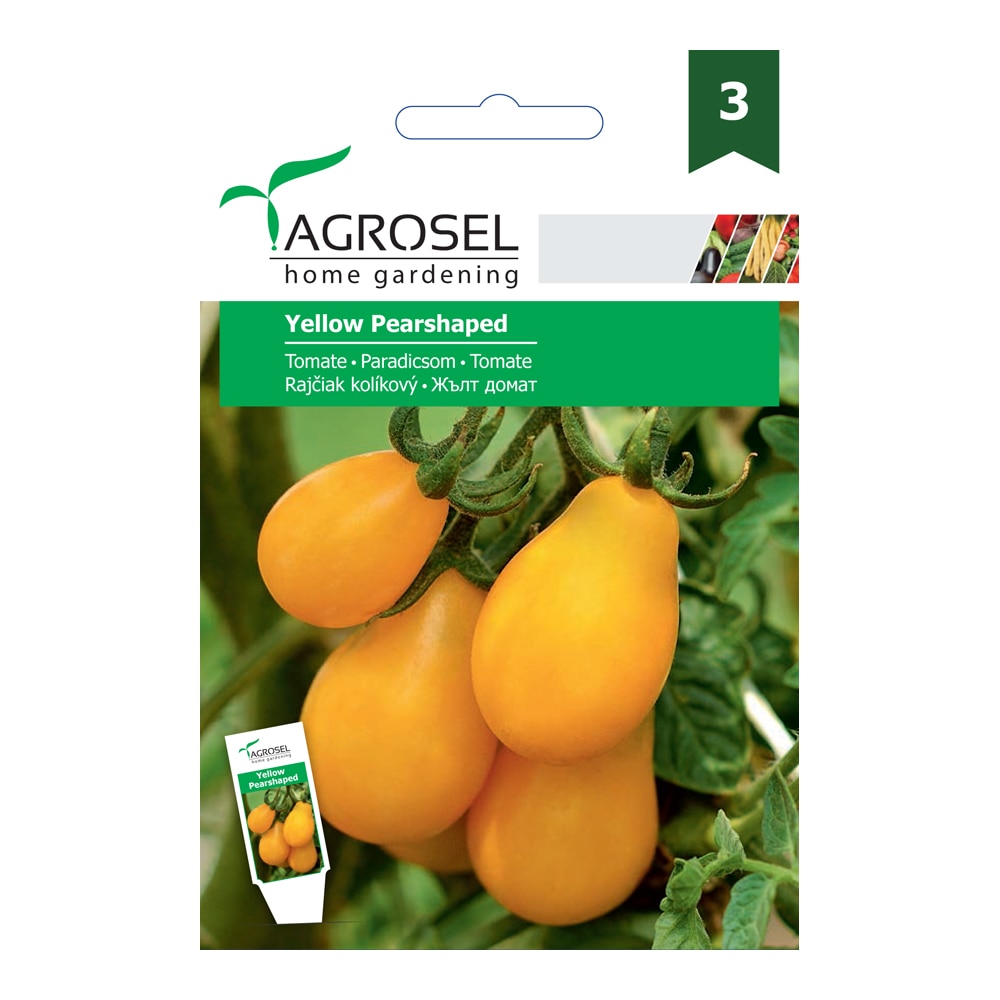 Seminte rosii, yellow pearshaped  Agrosel
