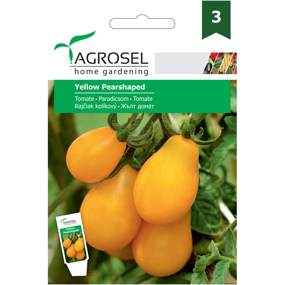 Seminte de legume Tomate Yellow Pearshaped AGROSEL, 1 plic