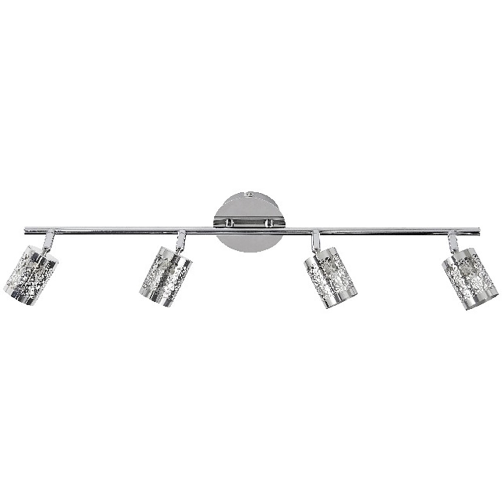 Plafoniera 4 spoturi LED COLOURS Barrow, 4 x GU10, IP20, crom