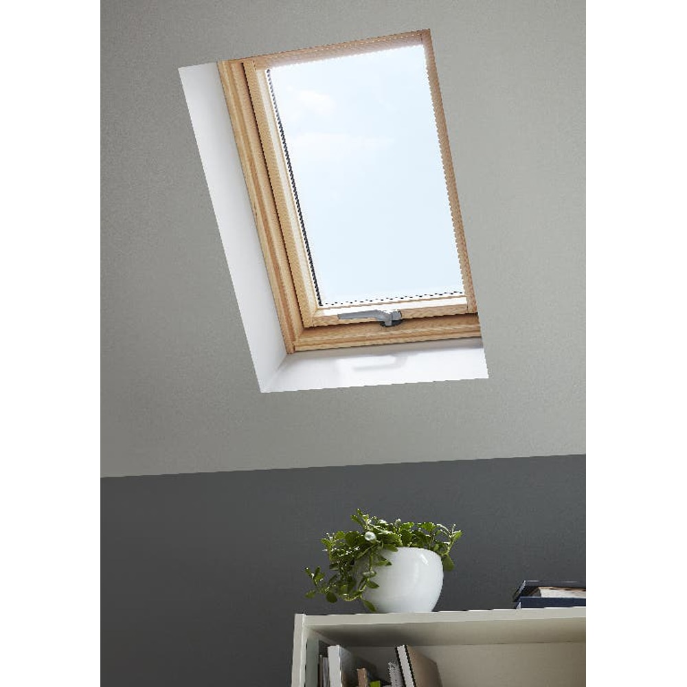 Fereastra mansarda lemn SITE, sticla securizata simpla, 540x780 mm, pin natur, deschidere pivotanta jos