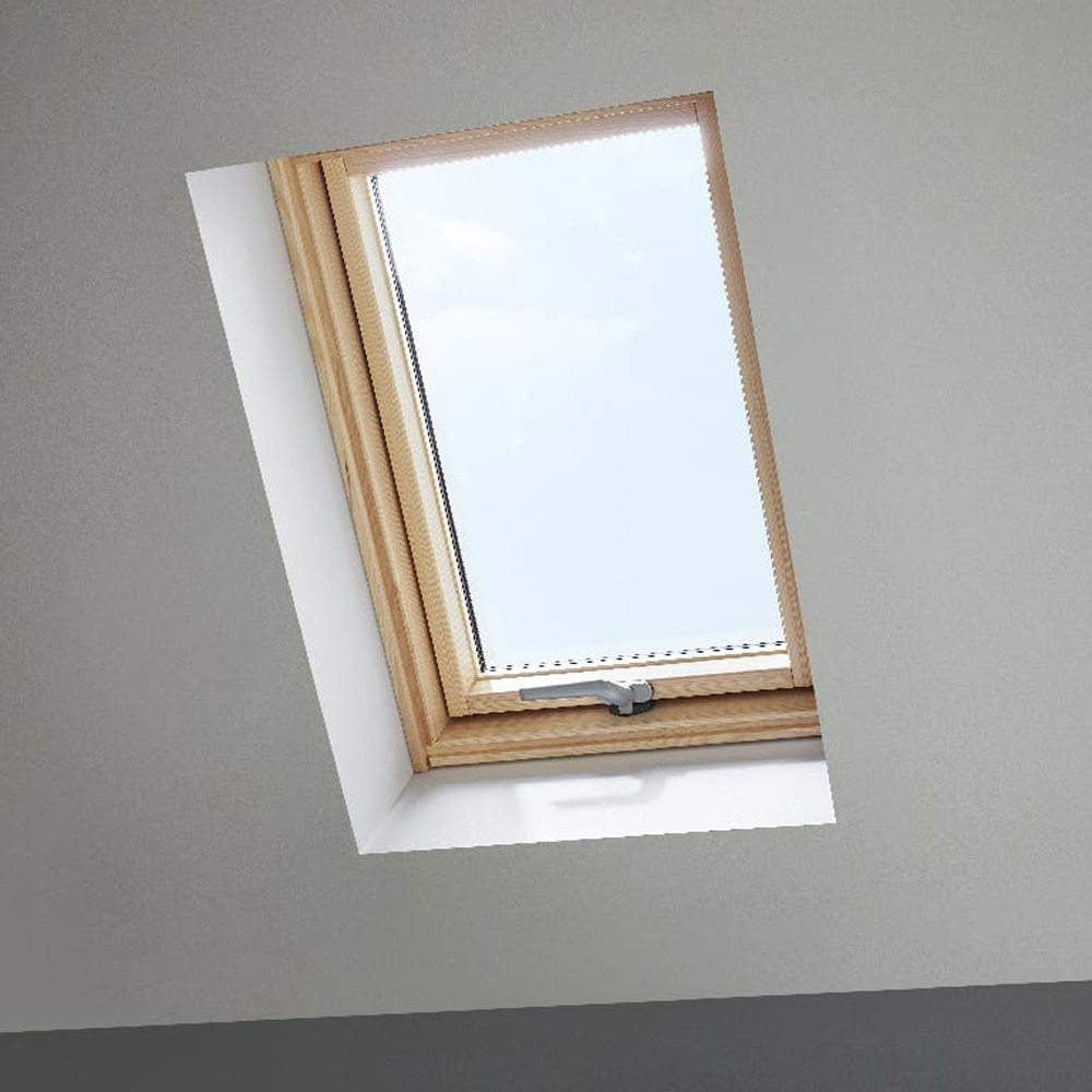 Fereastra mansarda lemn SITE, sticla securizata simpla, 540x780 mm, pin natur, deschidere pivotanta jos