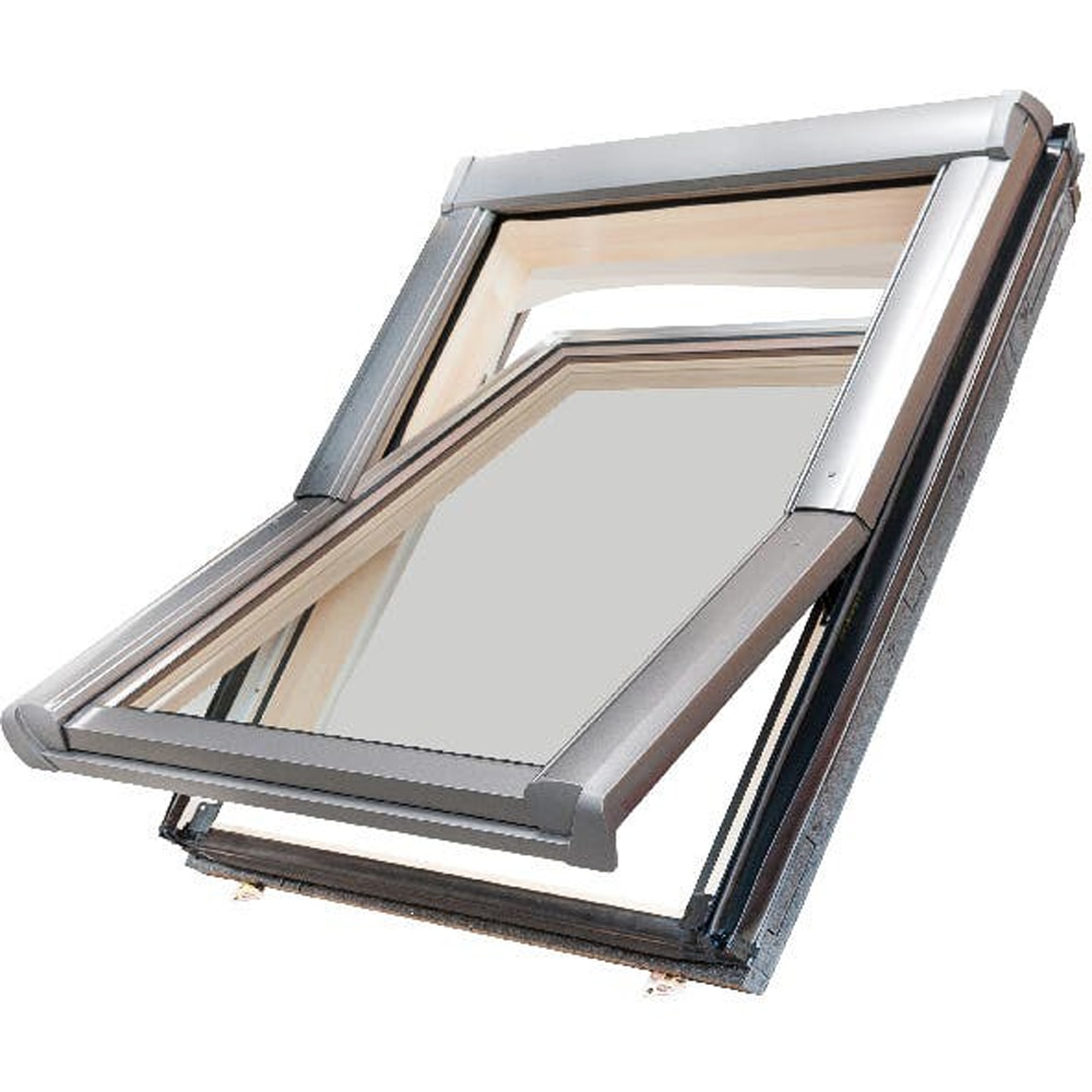 Fereastra mansarda lemn SITE, sticla securizata, 780x1180 mm, pin natur, deschidere batanta in jos