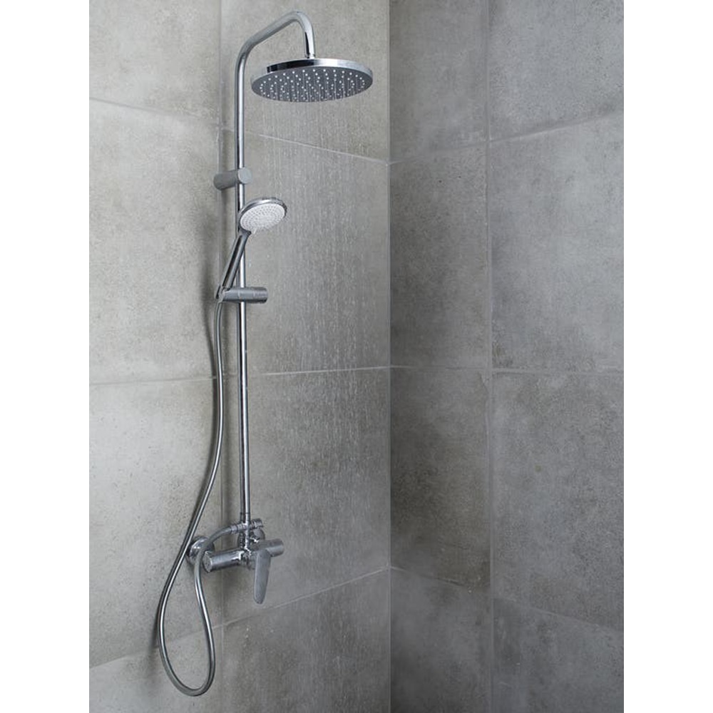 Sistem dus GOODHOME Cavally, 3 functii, crom