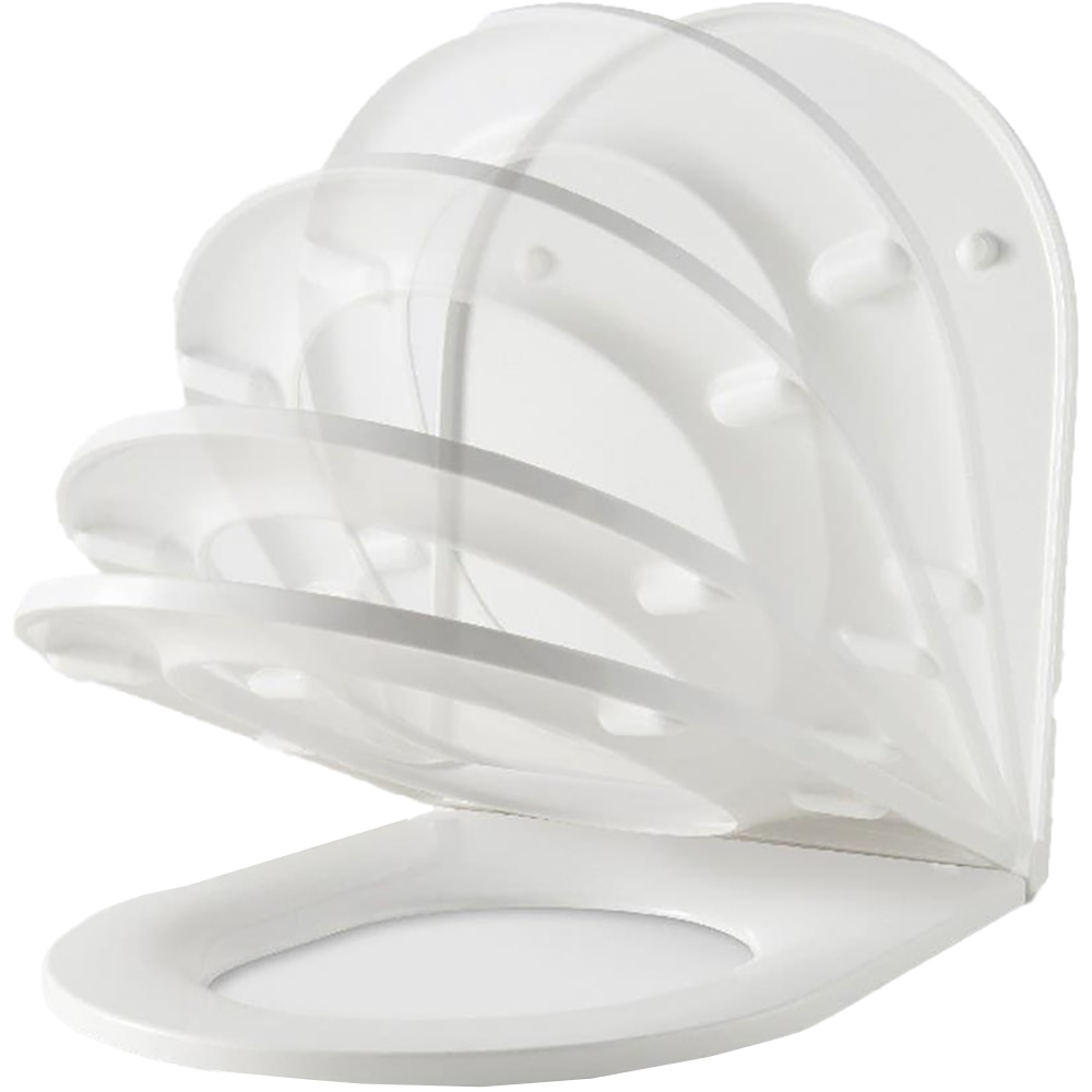 Capac WC GOODHOME Cavally, inchidere lenta, duroplast, alb