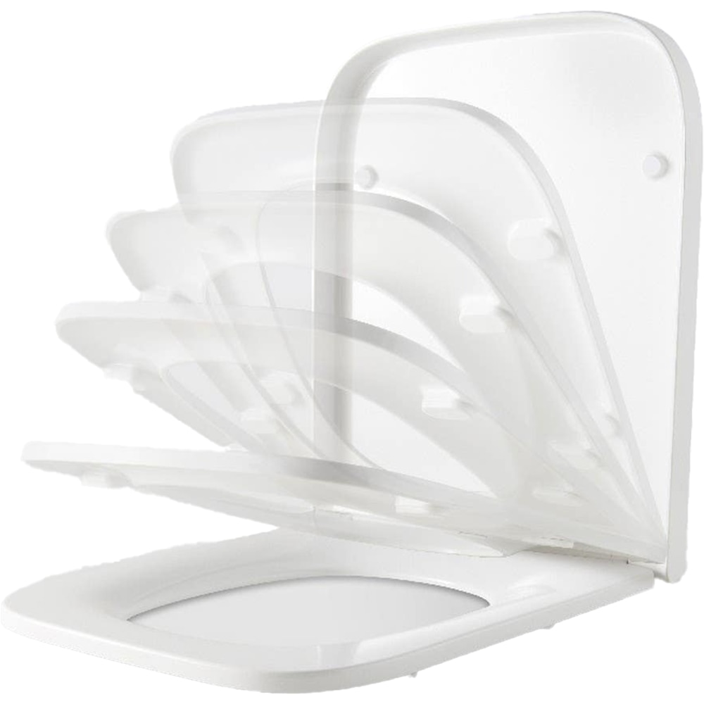 Capac WC GOODHOME Teesta, inchidere lenta, duroplast, alb