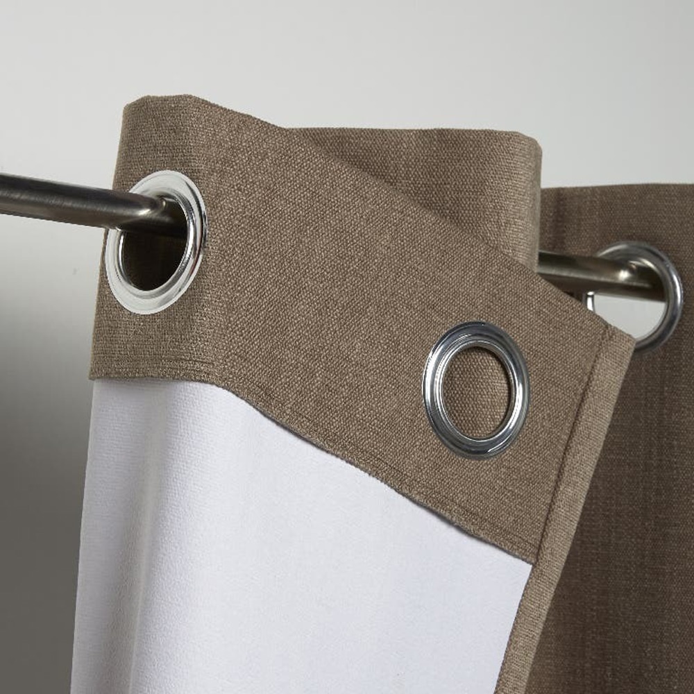 Draperie GOODHOME Pahea, 135 x 260 cm, maro