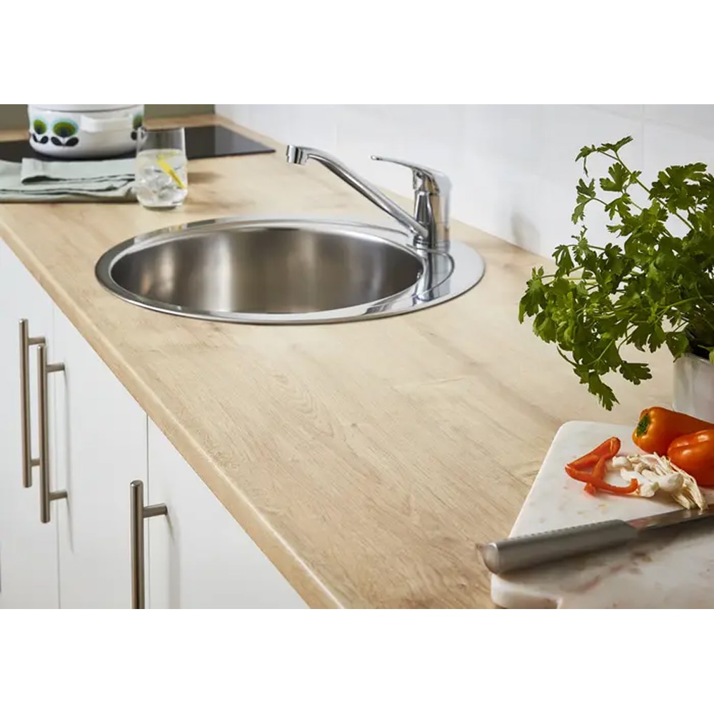 Cant pentru blat GOODHOME, 240 x 3 x 0.5cm, ABS, stejar