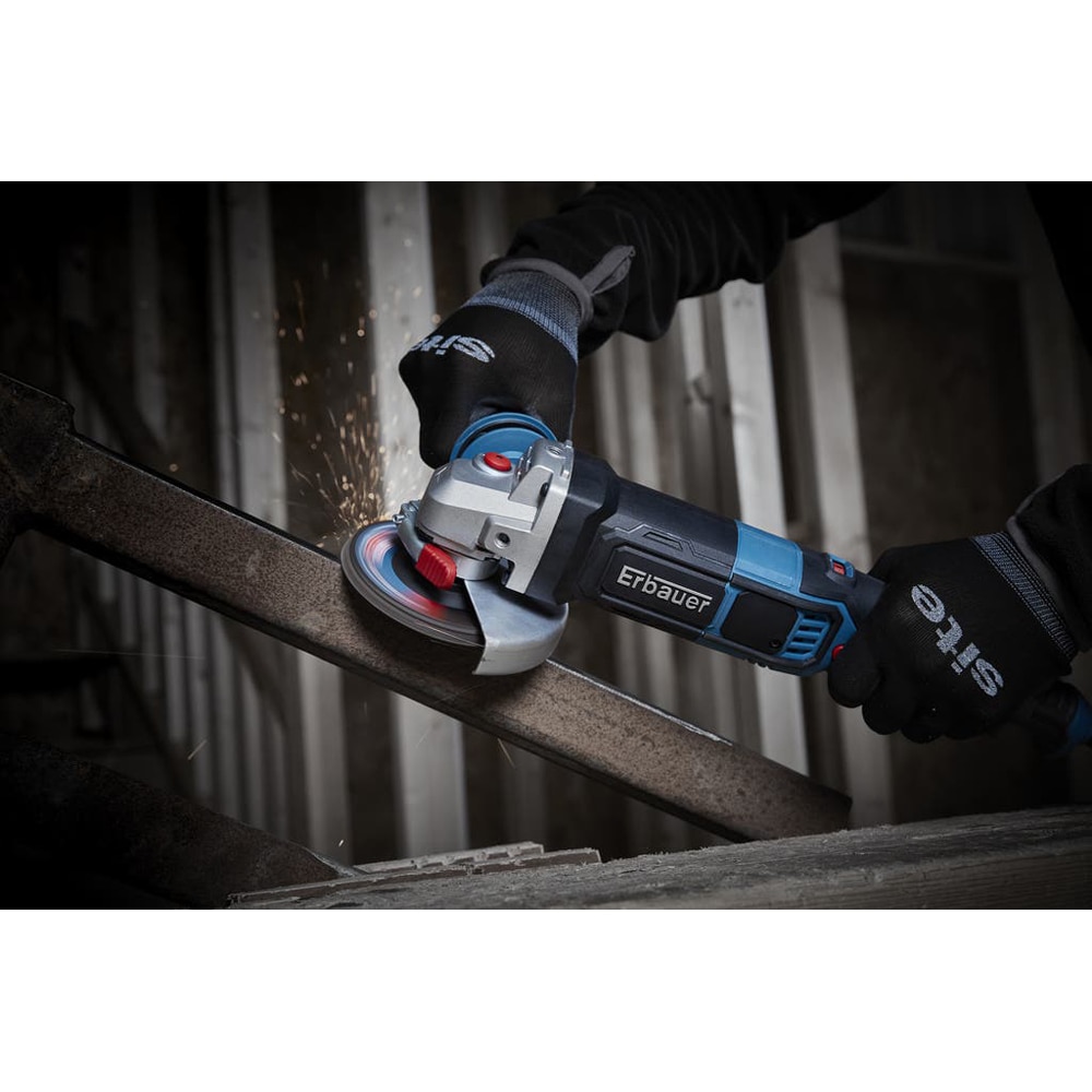 Polizor unghiular Erbauer EAG1010-125, 1010W, 125mm, 12000rpm
