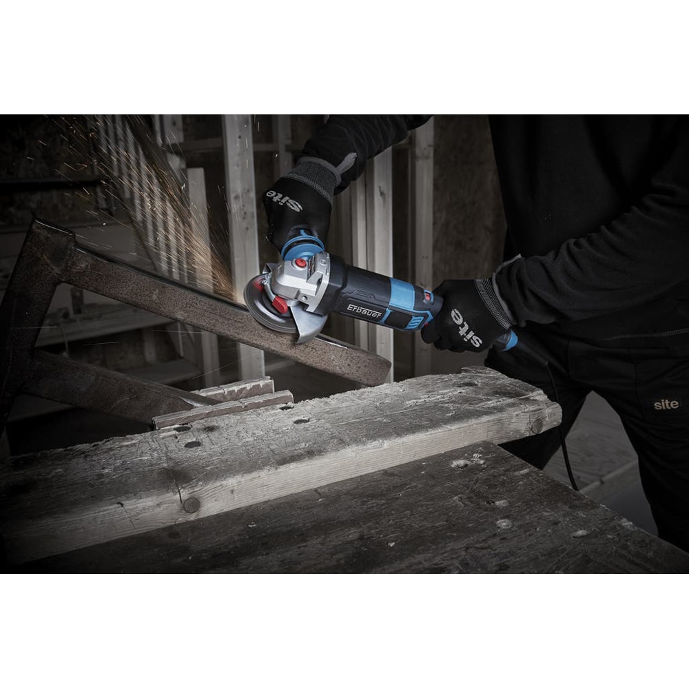 Polizor unghiular Erbauer EAG1010-125, 1010W, 125mm, 12000rpm