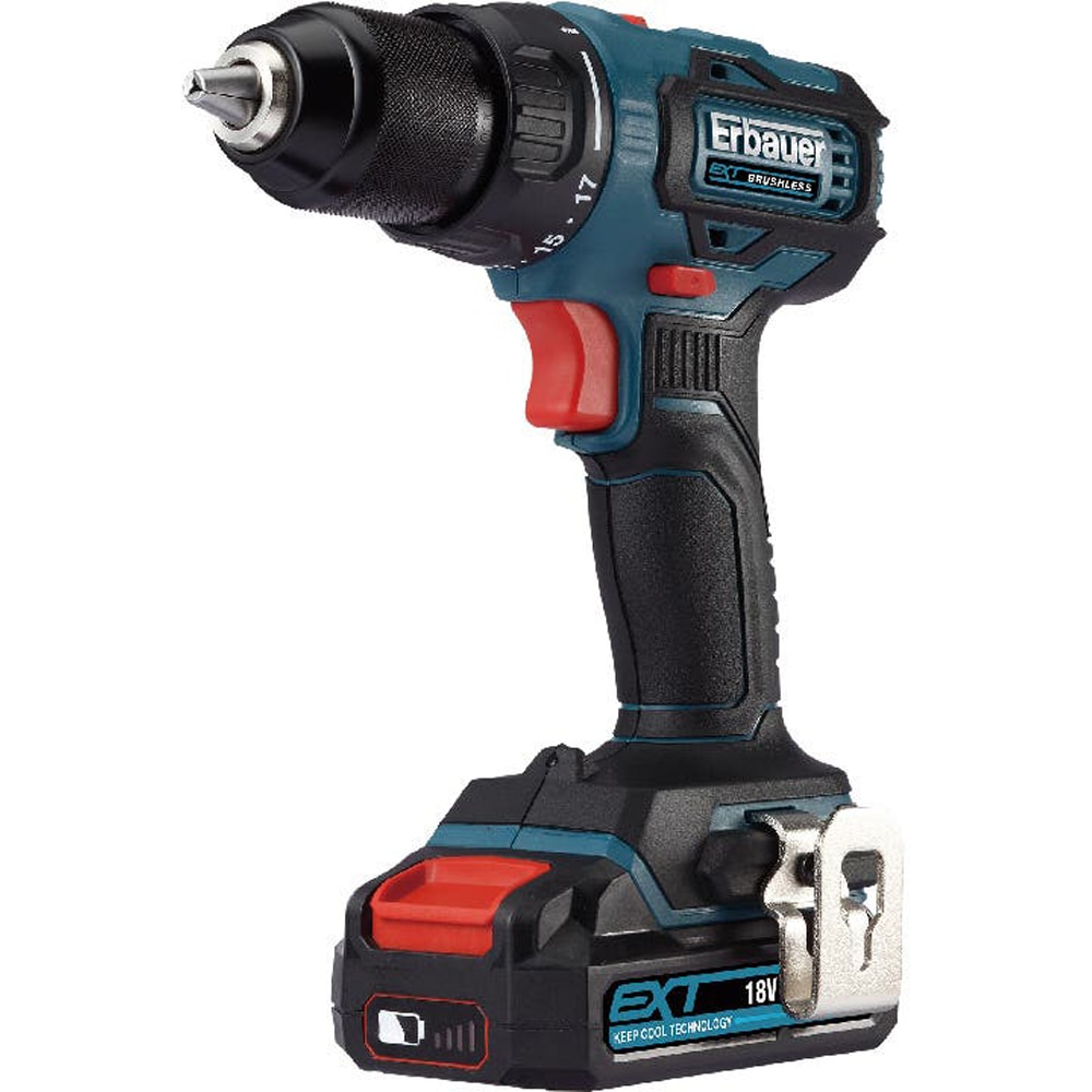 Masina de gaurit si insurubat (bormasina) Erbauer EDD18-Li-2, 18V, 4Ah, 1700rpm, 40nm