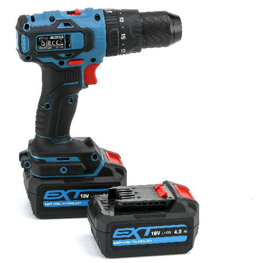 Masina de gaurit si insurubat (bormasina) cu percutie Erbauer ECD18-Li-2, 18V, 2x4Ah, 1700rpm, 50nm