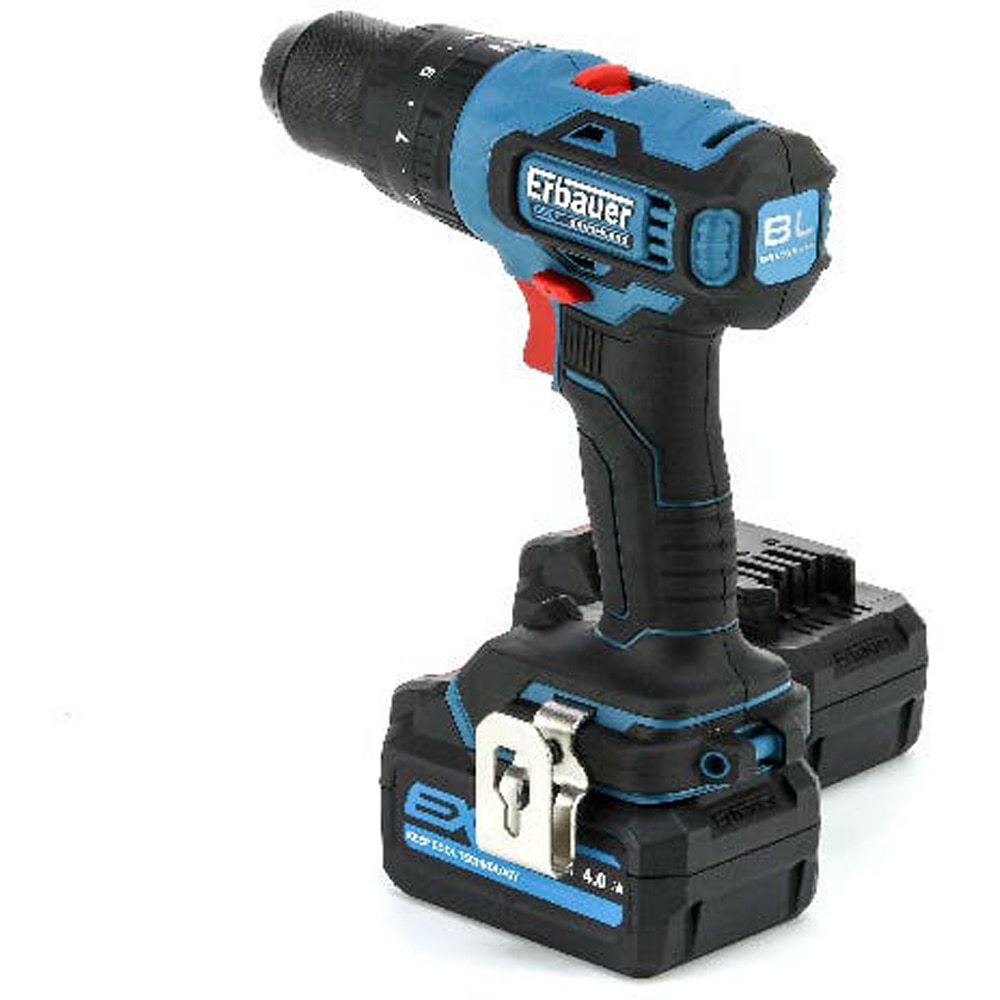 Masina de gaurit si insurubat (bormasina) cu percutie Erbauer ECD18-Li-2, 18V, 2x4Ah, 1700rpm, 50nm