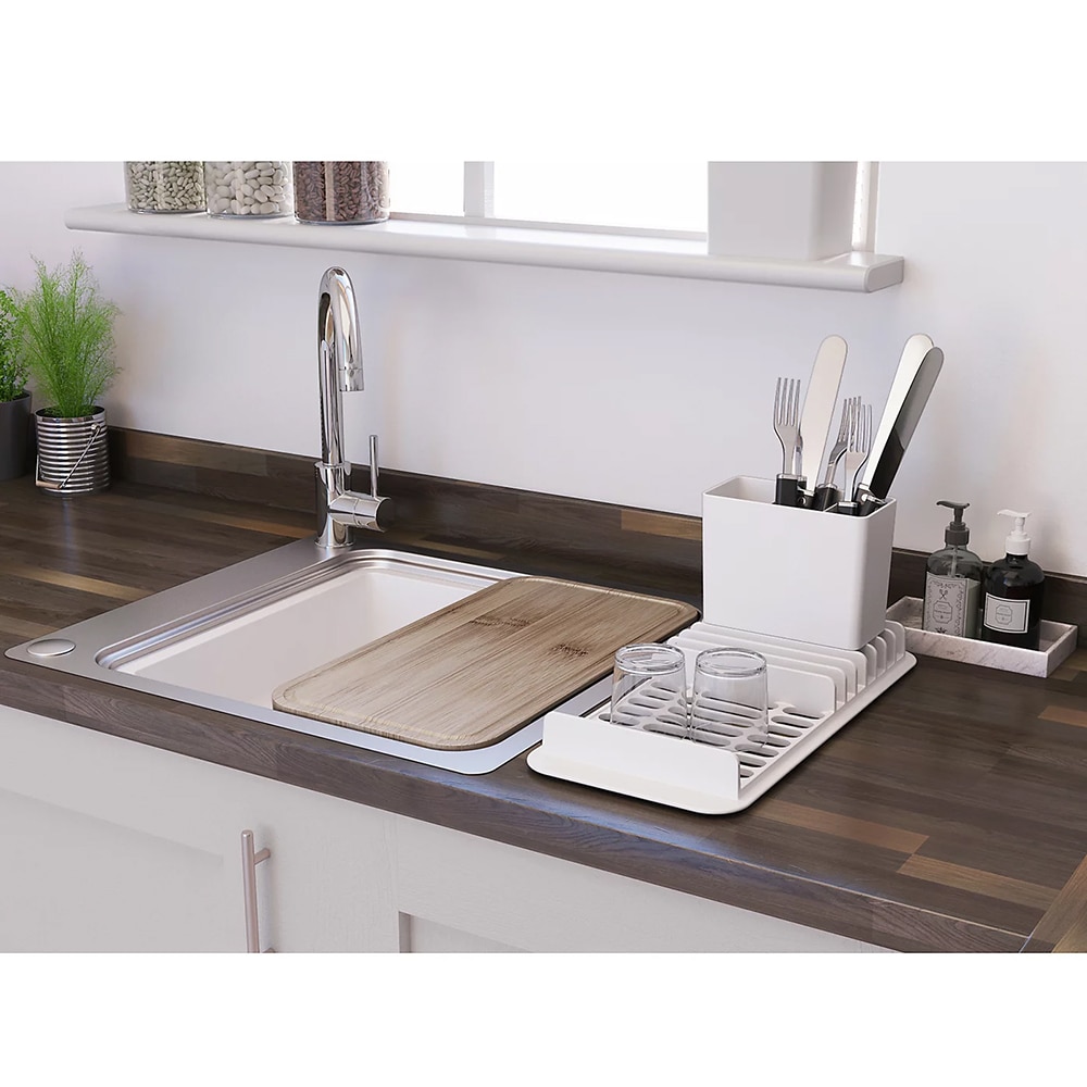 Chiuveta bucatarie GoodHome Romesco, 1 cuva, accesorii, inox