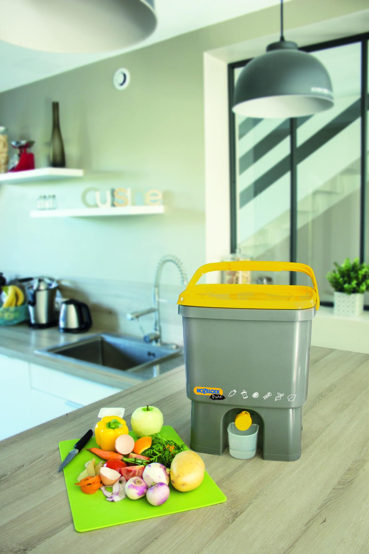 Compostor HOZELOCK Bokashi, 16L, maro