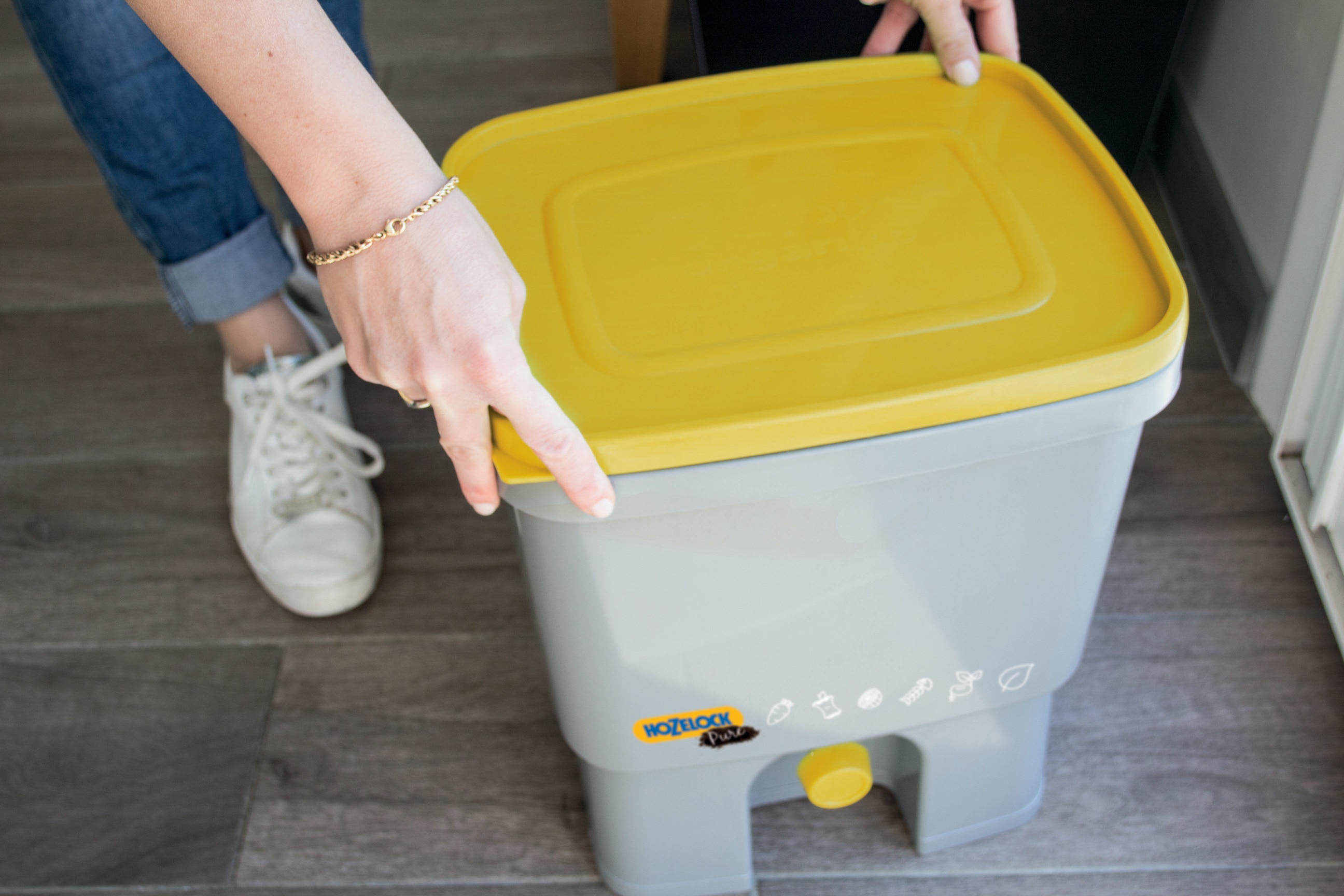 Compostor HOZELOCK Bokashi, 16L, maro