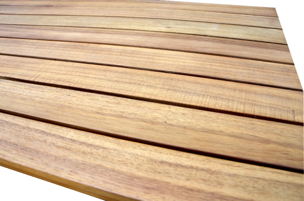 Set mobilier gradina/terasa/balcon, culoare maro, lemn, 4 persoane, masa + 2 fotolii + banca, include perne • GoodHome Denia