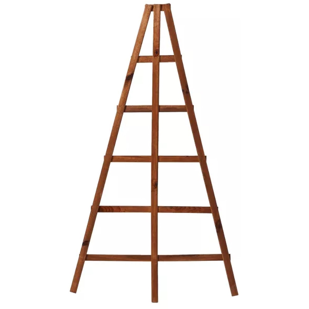 Suport plante, lemn, 120 x 68 cm, maro