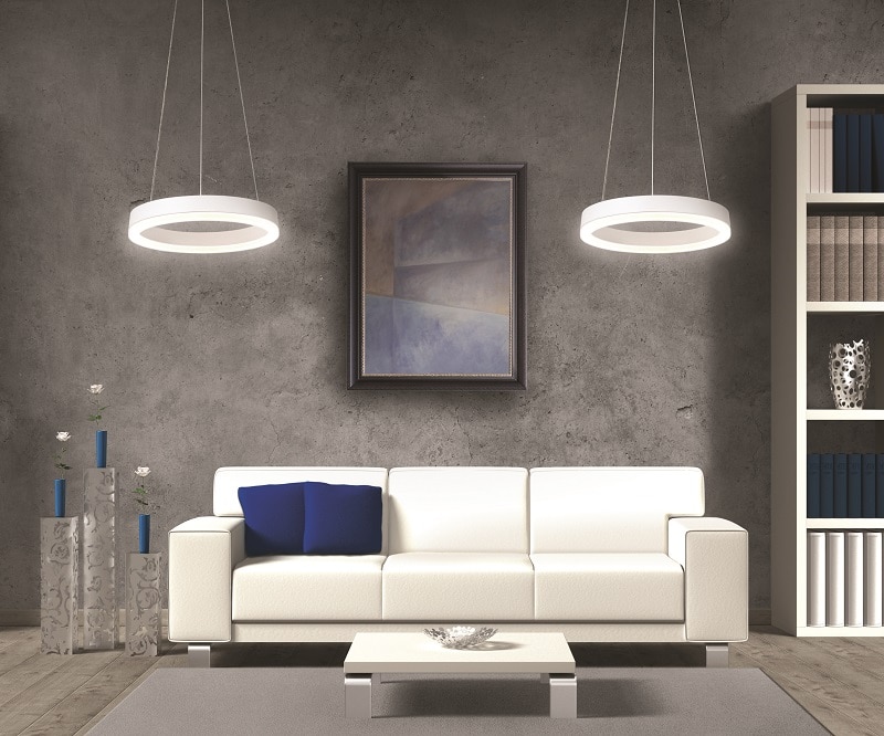 Lustra tip pendul, Alb, 9 W, 1 x  Sweden Fokko