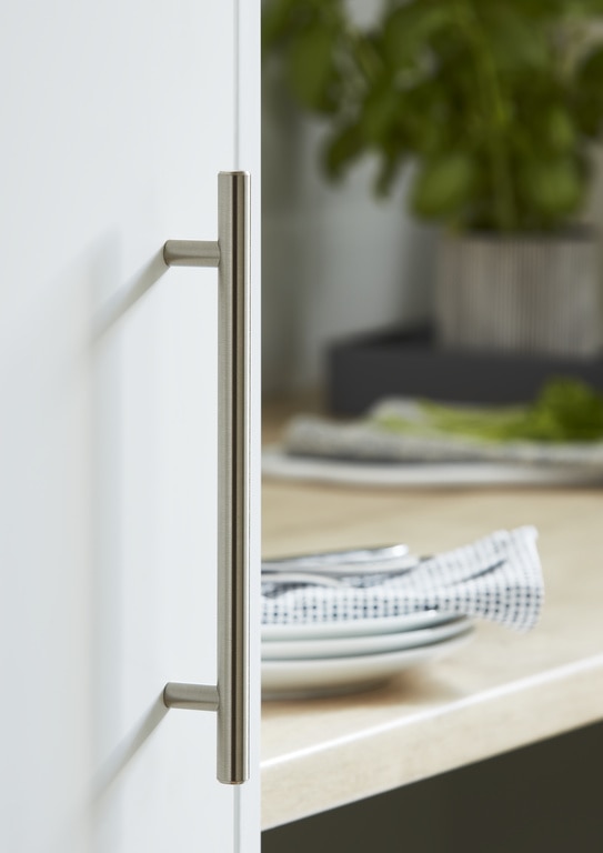 Maner mobila GOODHOME, 22 x 1.2 x 3.2cm, otel, nichel