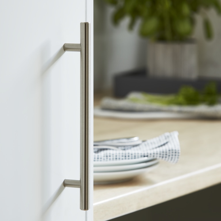 Maner mobila GOODHOME, 22 x 1.2 x 3.2cm, otel, nichel