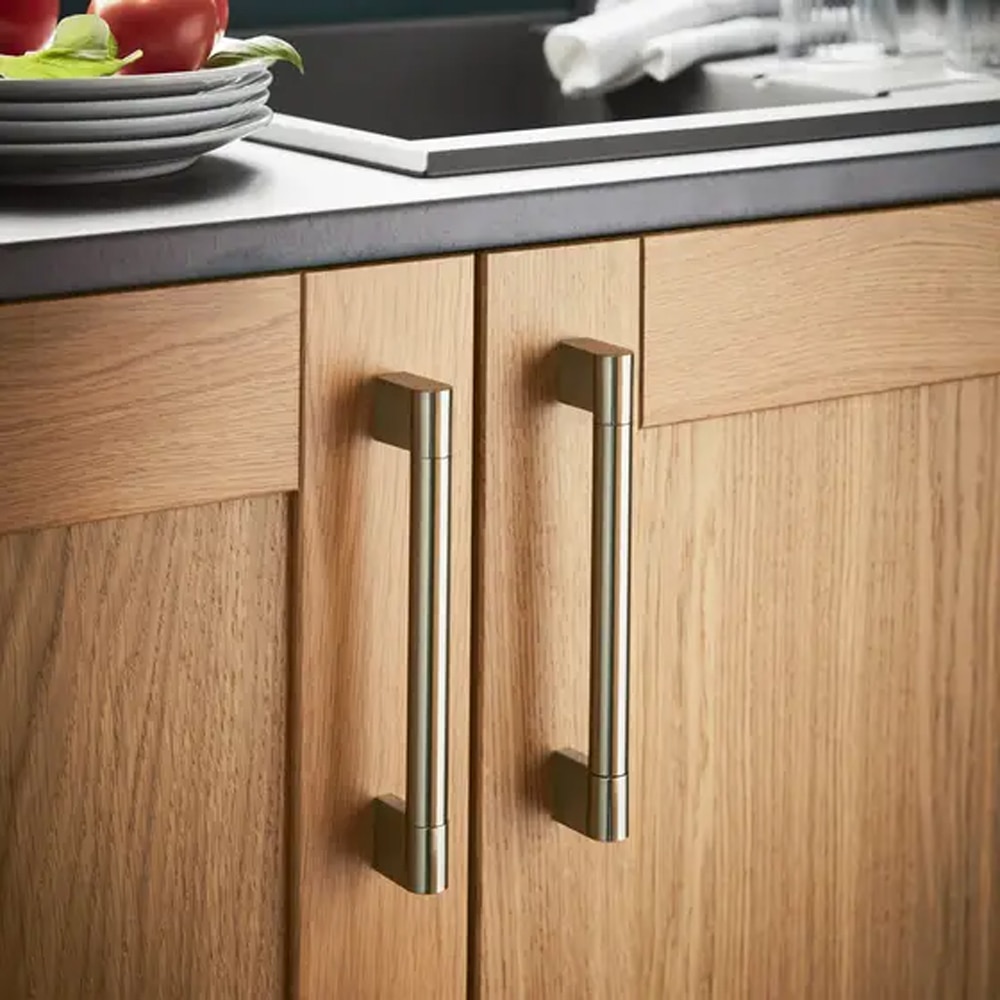 Maner mobila GOODHOME, 18.8 x 1.4 x 3.6cm, otel, nichel