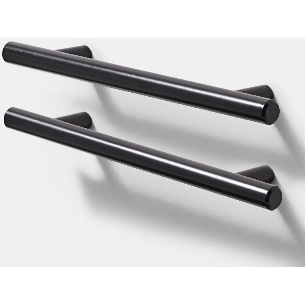 Maner GOODHOME Annatto, otel, 18.8 cm, negru