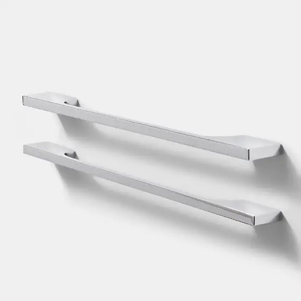 Maner mobila GOODHOME, 32.5 x 3 x 1cm, aluminiu, argintiu