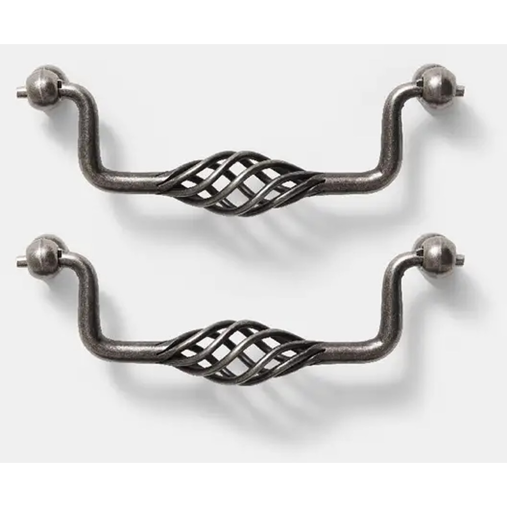 Set manere GOODHOME Aroma Spiral, otel, 15.6 cm, gri, 2 bucati